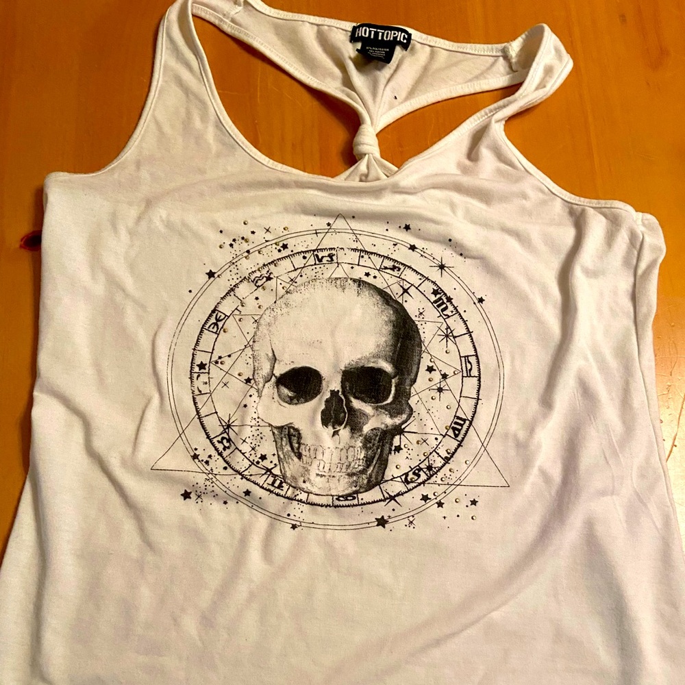 WHITE SKULL TANK